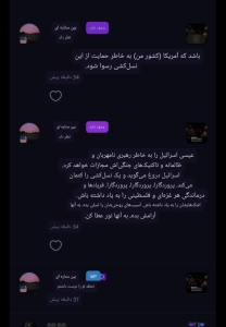 واکنش کاربر آمریکایی زیر پست حمایتی از غزه